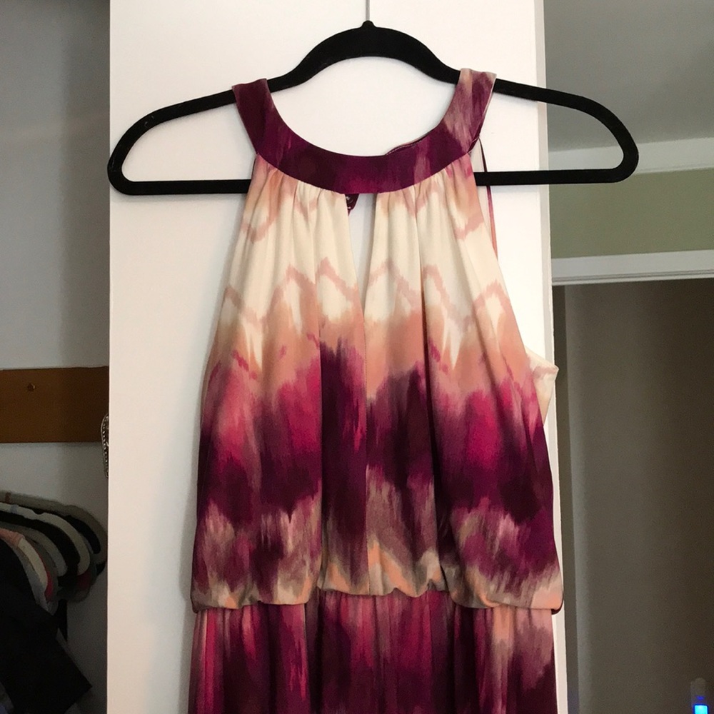 Water color maxi dress